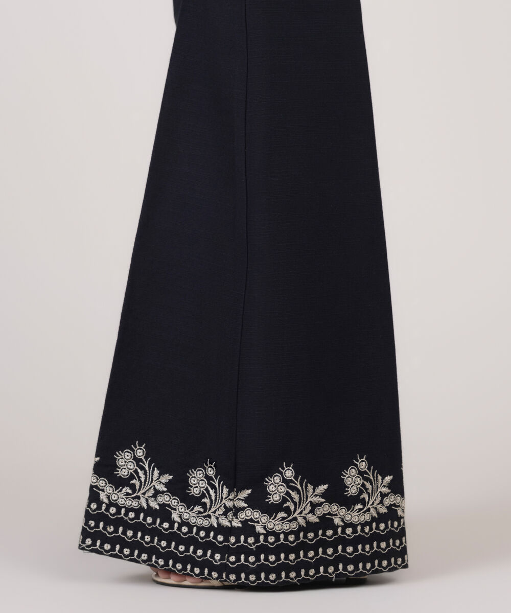 Women's Unstitched Khaddar Embroidered Trousers Fabric