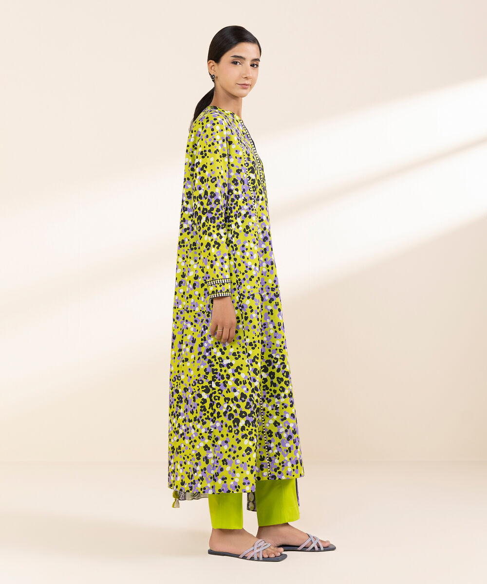 Women's Unstitched Lawn Printed Multi 2 Piece Suit