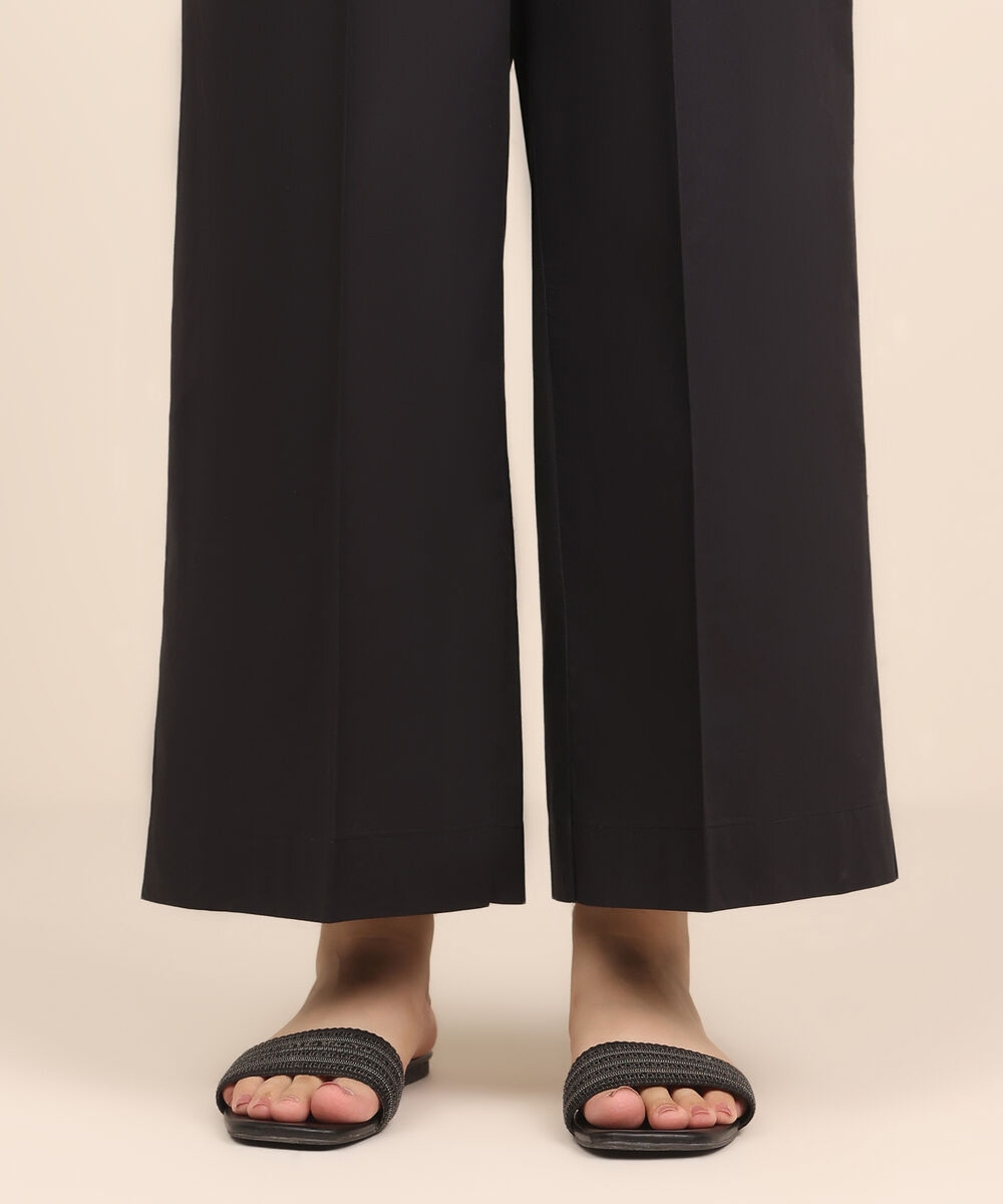 Women's RTW Cambric Black Dyed Culottes