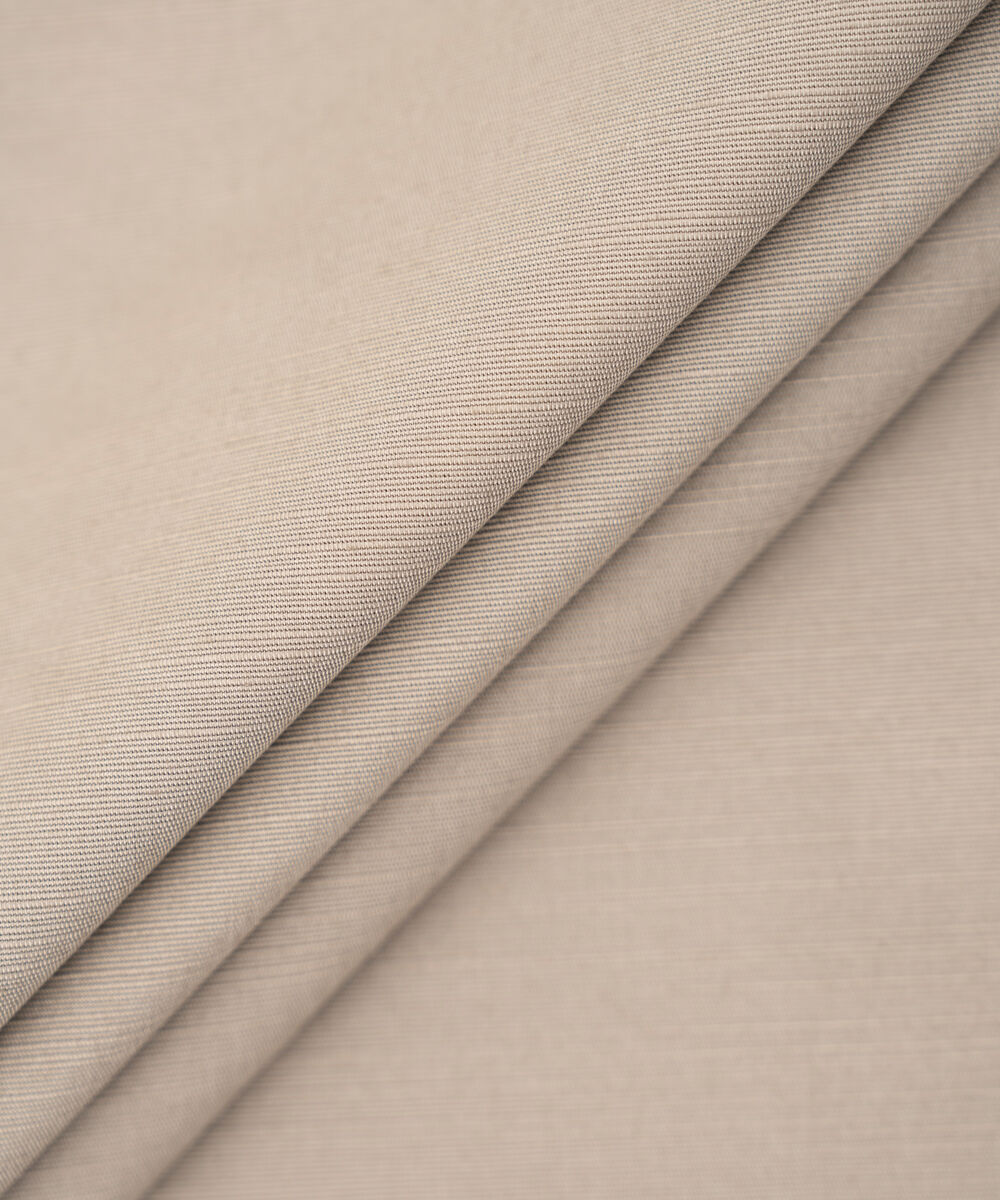 Men's Unstitched Light Khaki Cotton Khaddar Suit