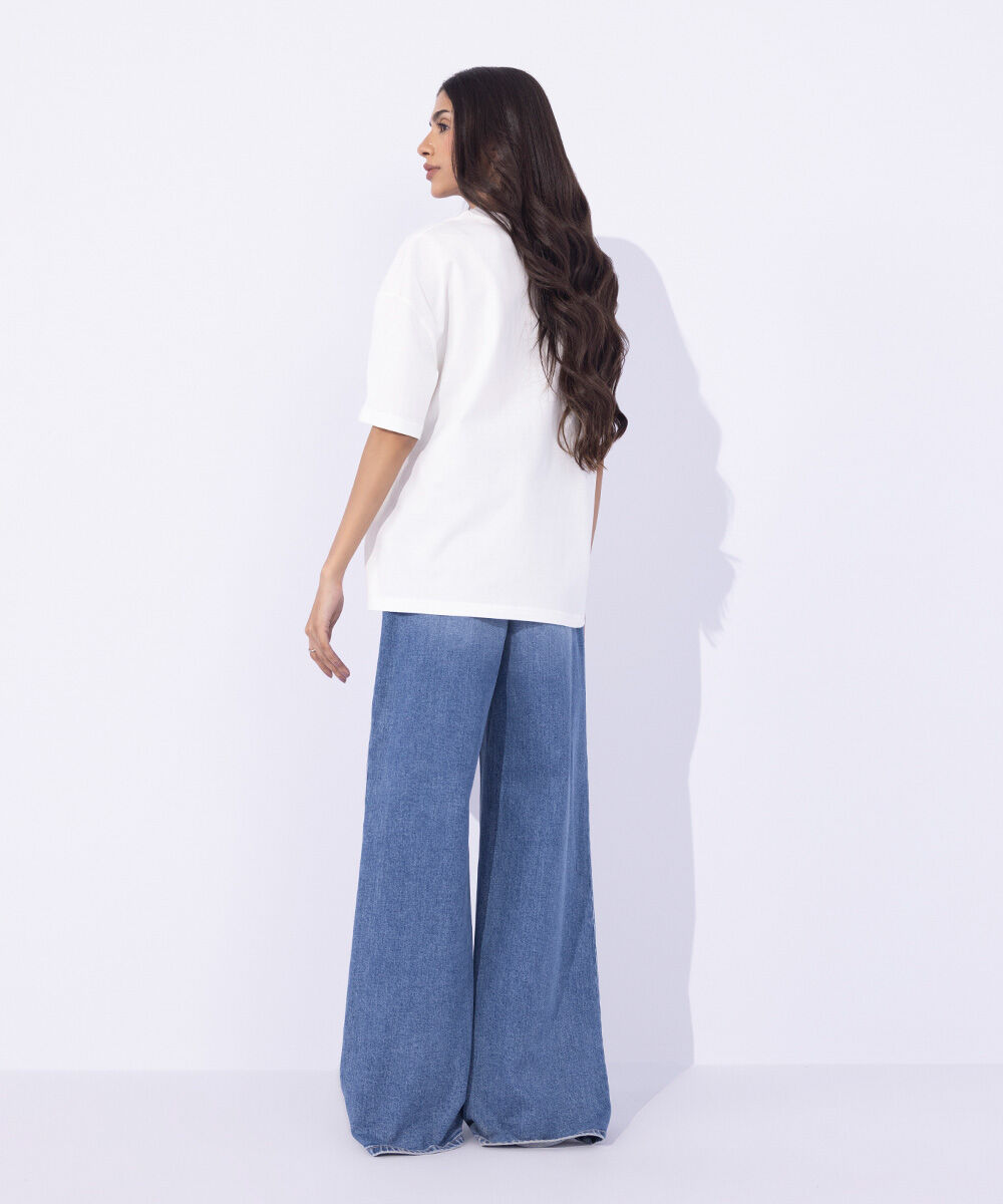 Women's Western Wear Multi Loose Fit Graphic T-Shirt