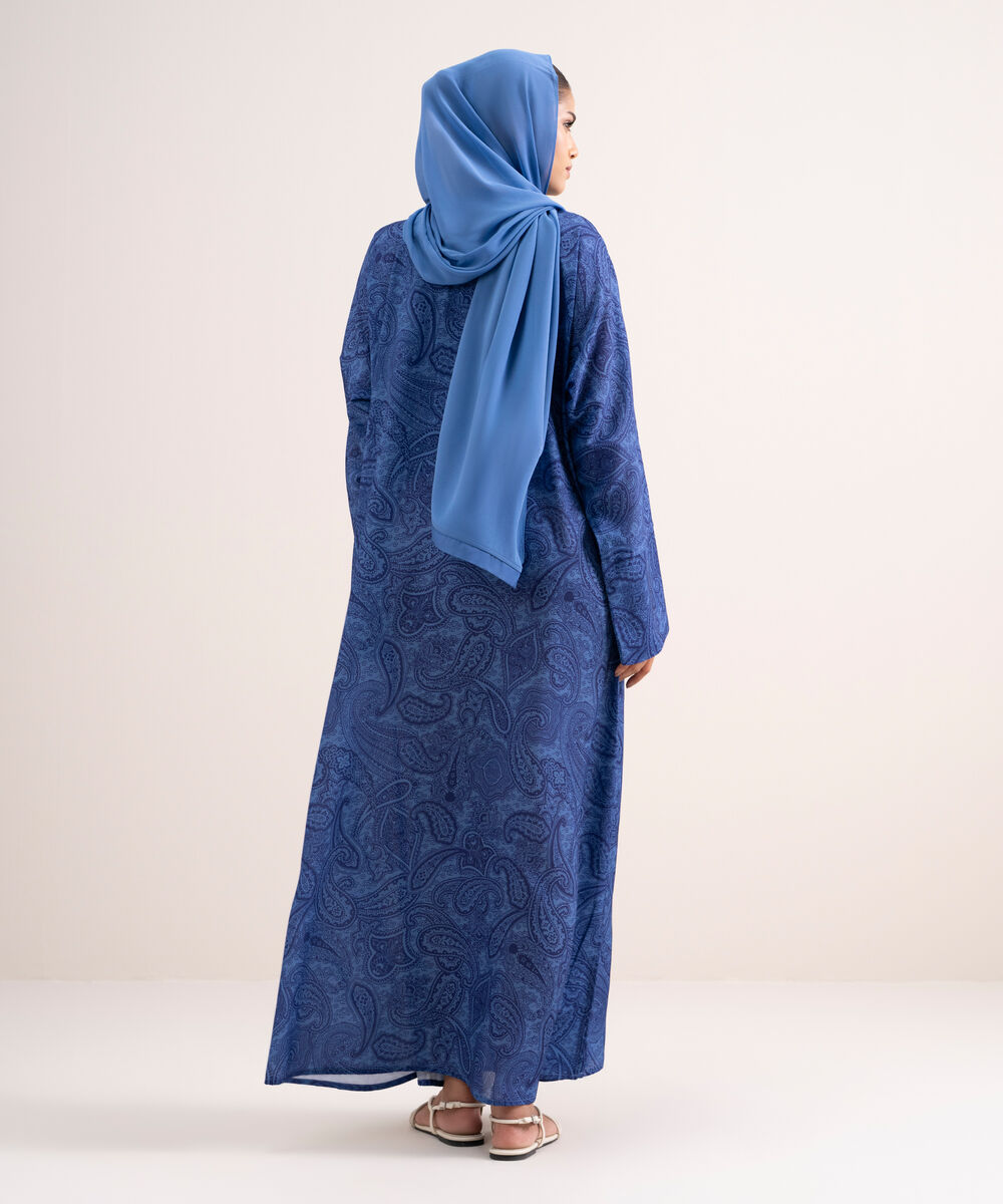 Women's Multicoloured Printed Abbaya Set