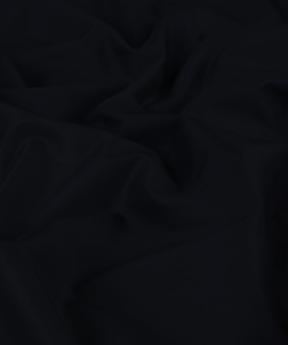 Men Unstitched Cotton Black Full Suit Fabric
