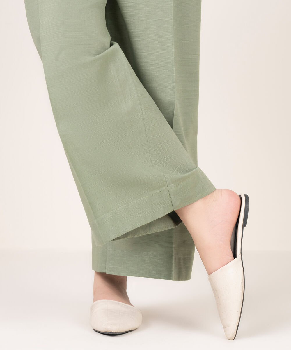 Women's RTW Khaddar Solid Grey Culottes