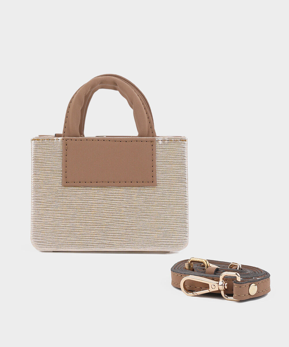 Women's Gold Mini Bag