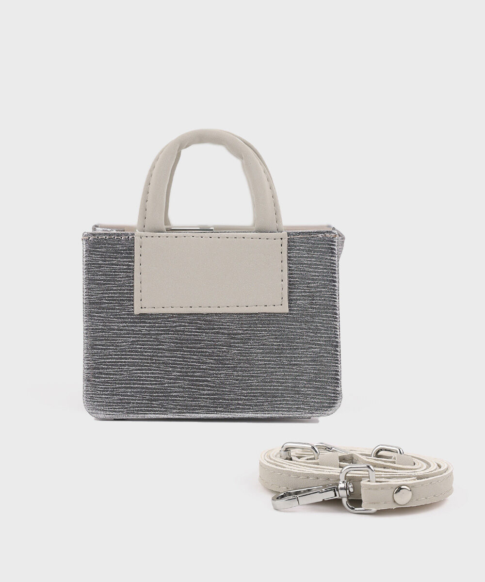Women's Silver Mini Bag