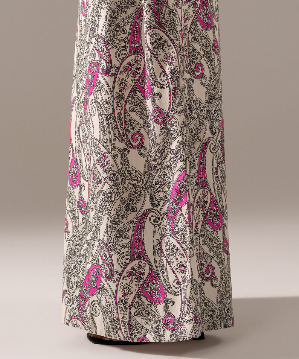 Women's RTW Bedford Printed Off White Flared Pants