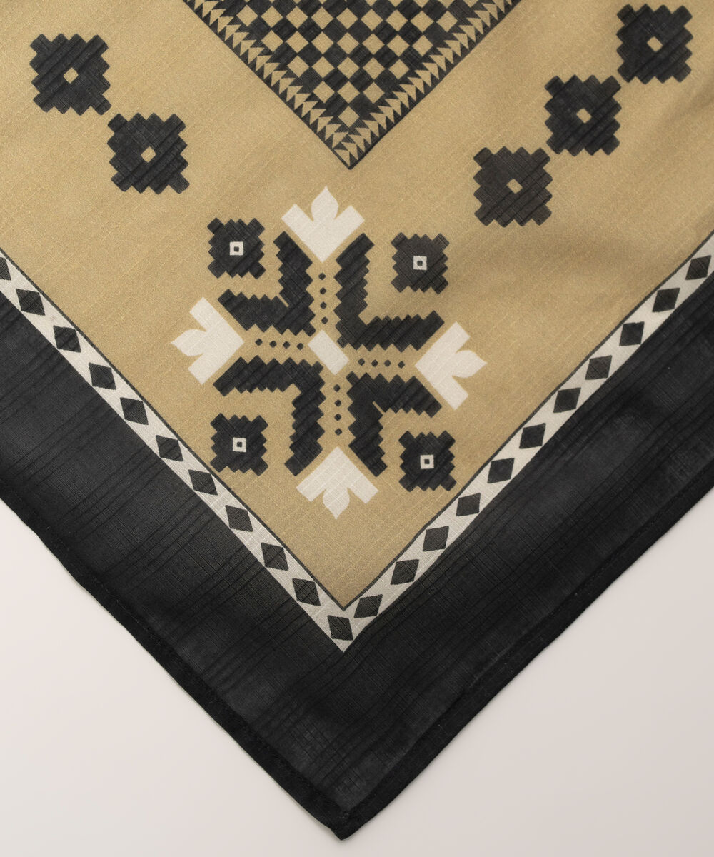 Textured Voile Printed Dupatta