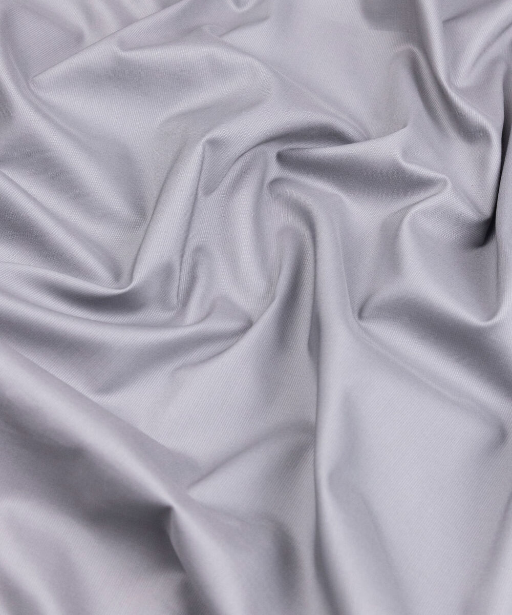 Men's Unstitched Two-Piece Medium Grey  Premium Cotton Dobby Suit