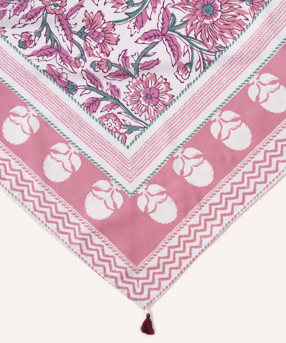 Linen Viscose Printed Grey Dupatta