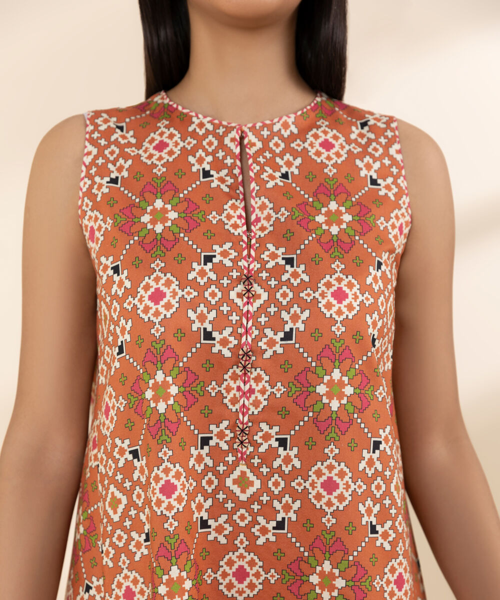 Women's Unstitched Lawn Printed Multi 3 Piece Suit