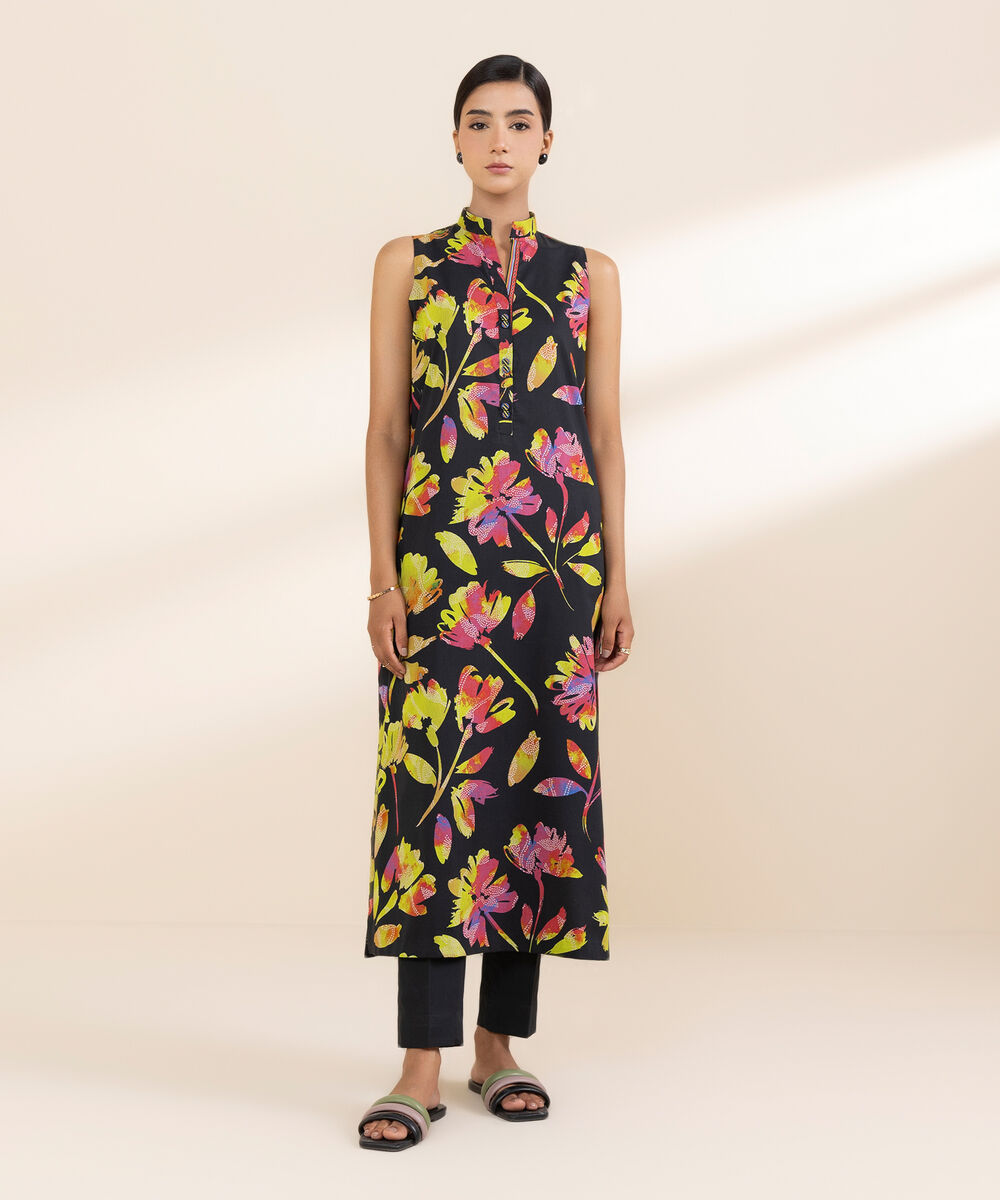 Women's Unstitched Lawn Printed Multi 2 Piece Suit