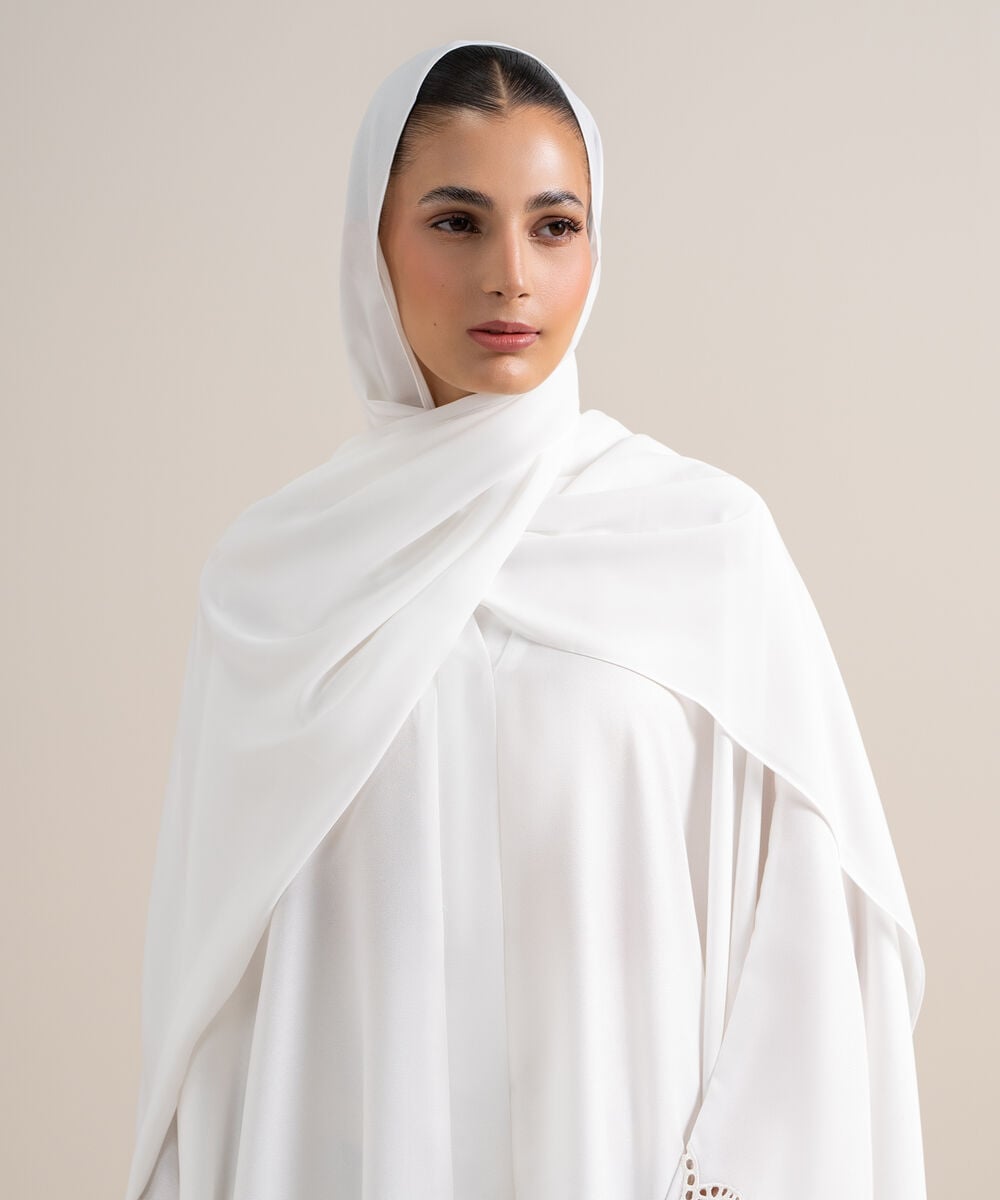 Women's White Hijab