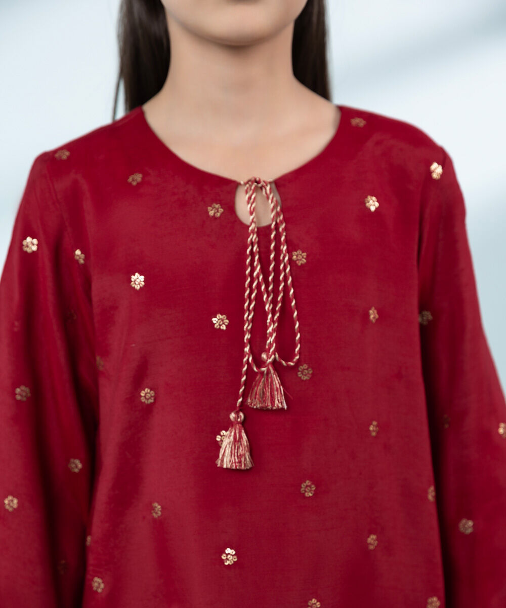 Mommy & Me Girls Three Piece Red Suit