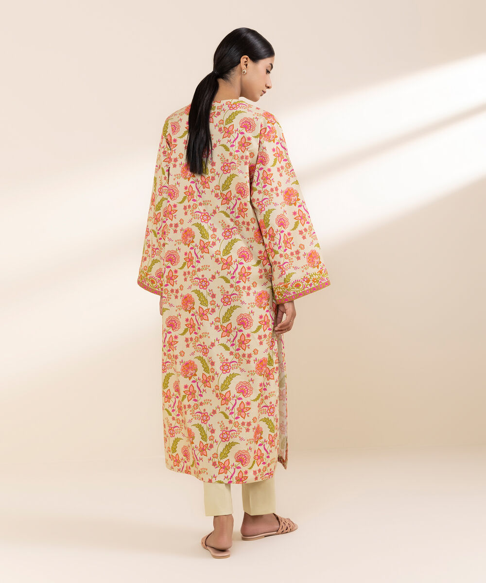 Women's Unstitched Lawn Printed Multi 2 Piece Suit