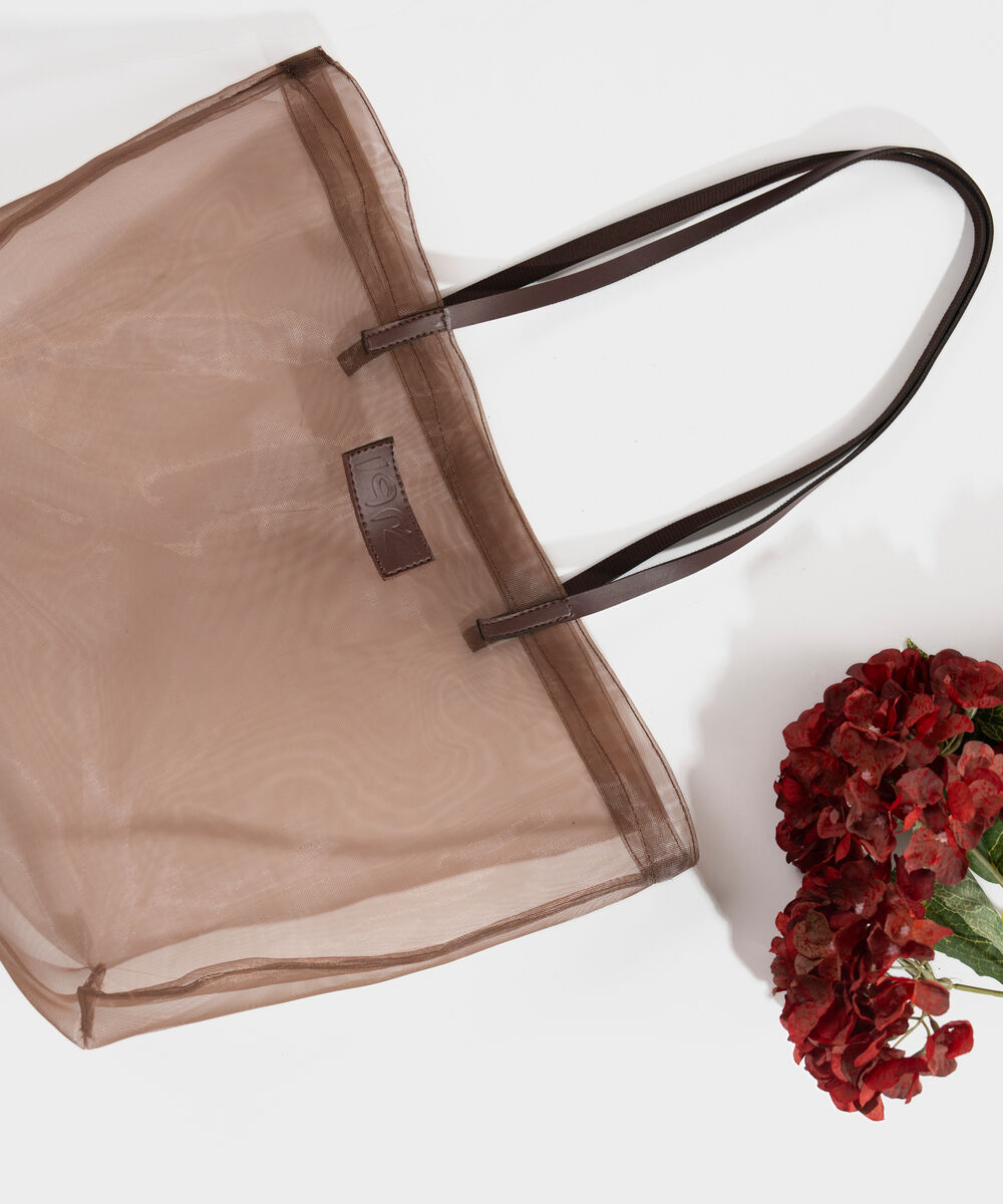 Women's Brown Fabric Bag