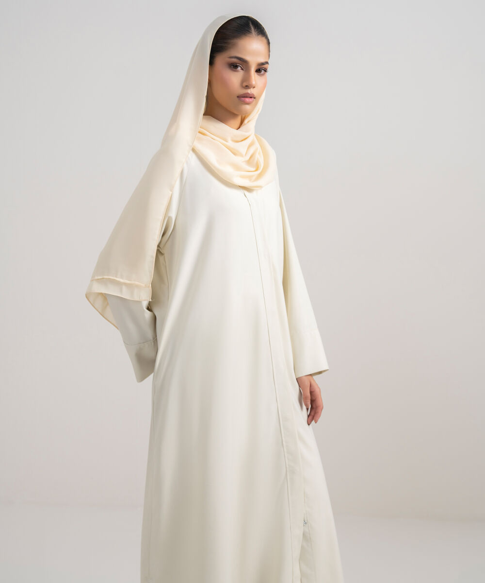 Women's Ivory Raglan Abbaya Set