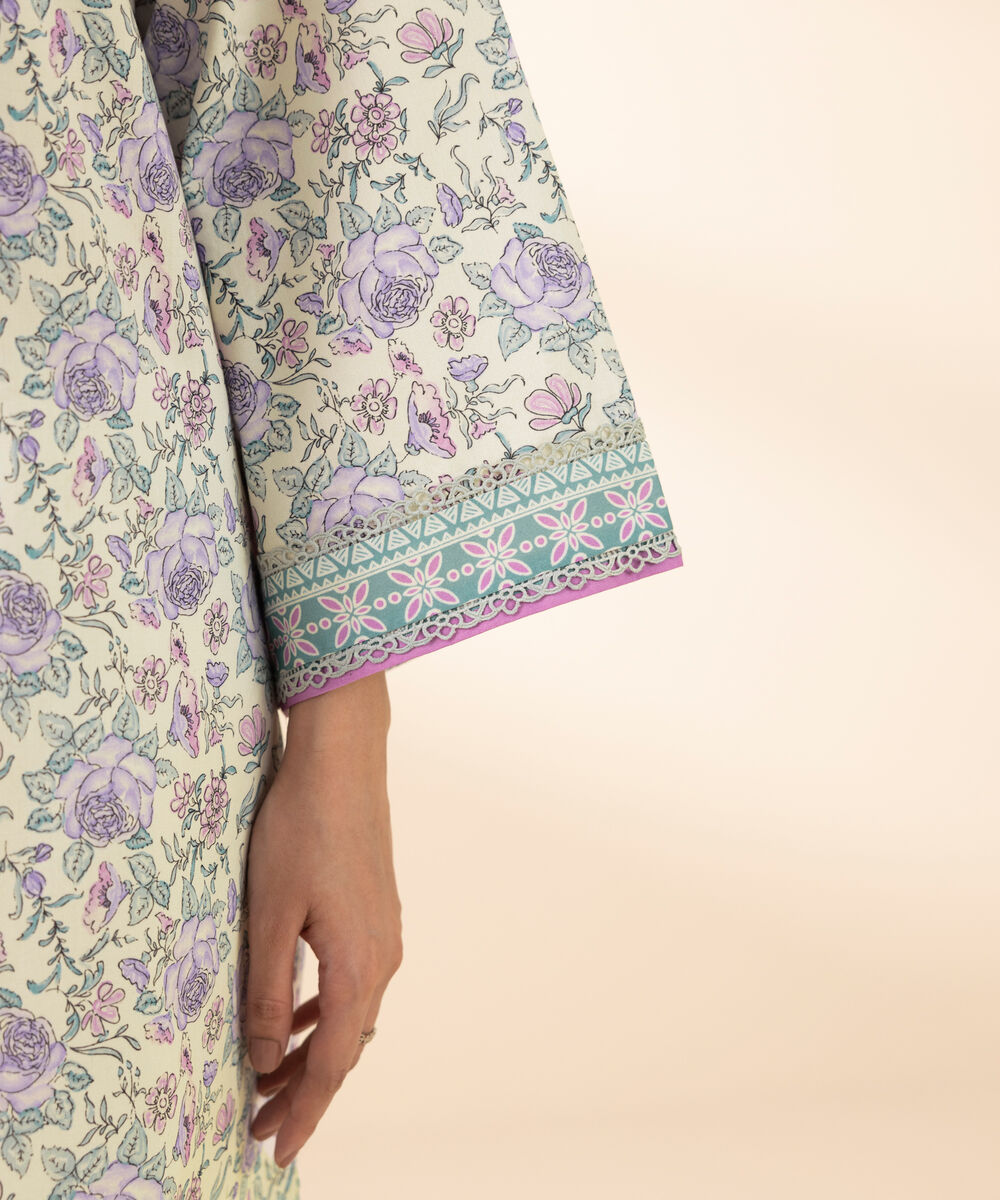 Women's Unstitched Lawn Printed Multi 3 Piece Suit