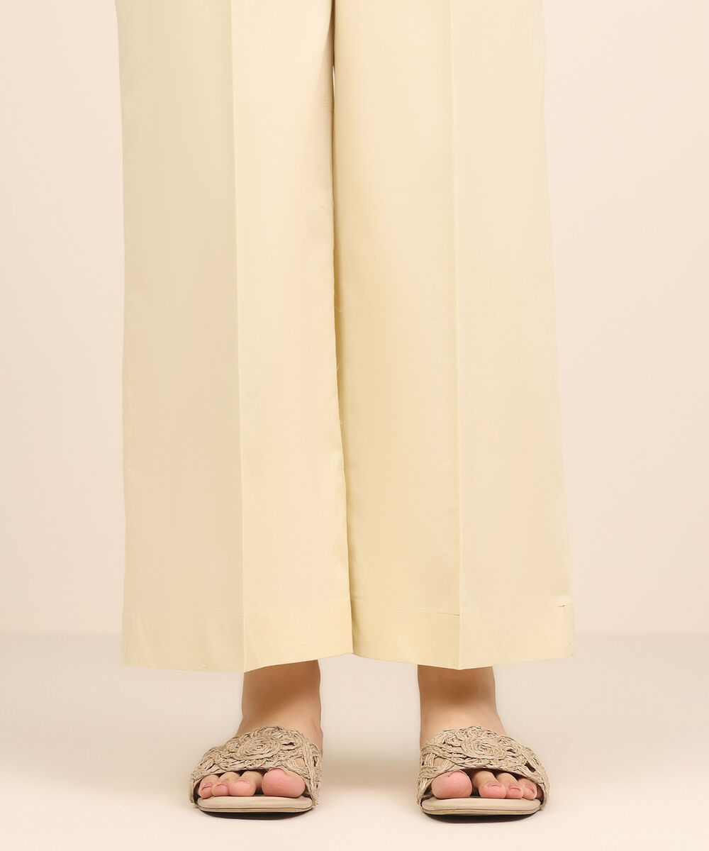 Women's RTW Cambric Off White Dyed Culottes