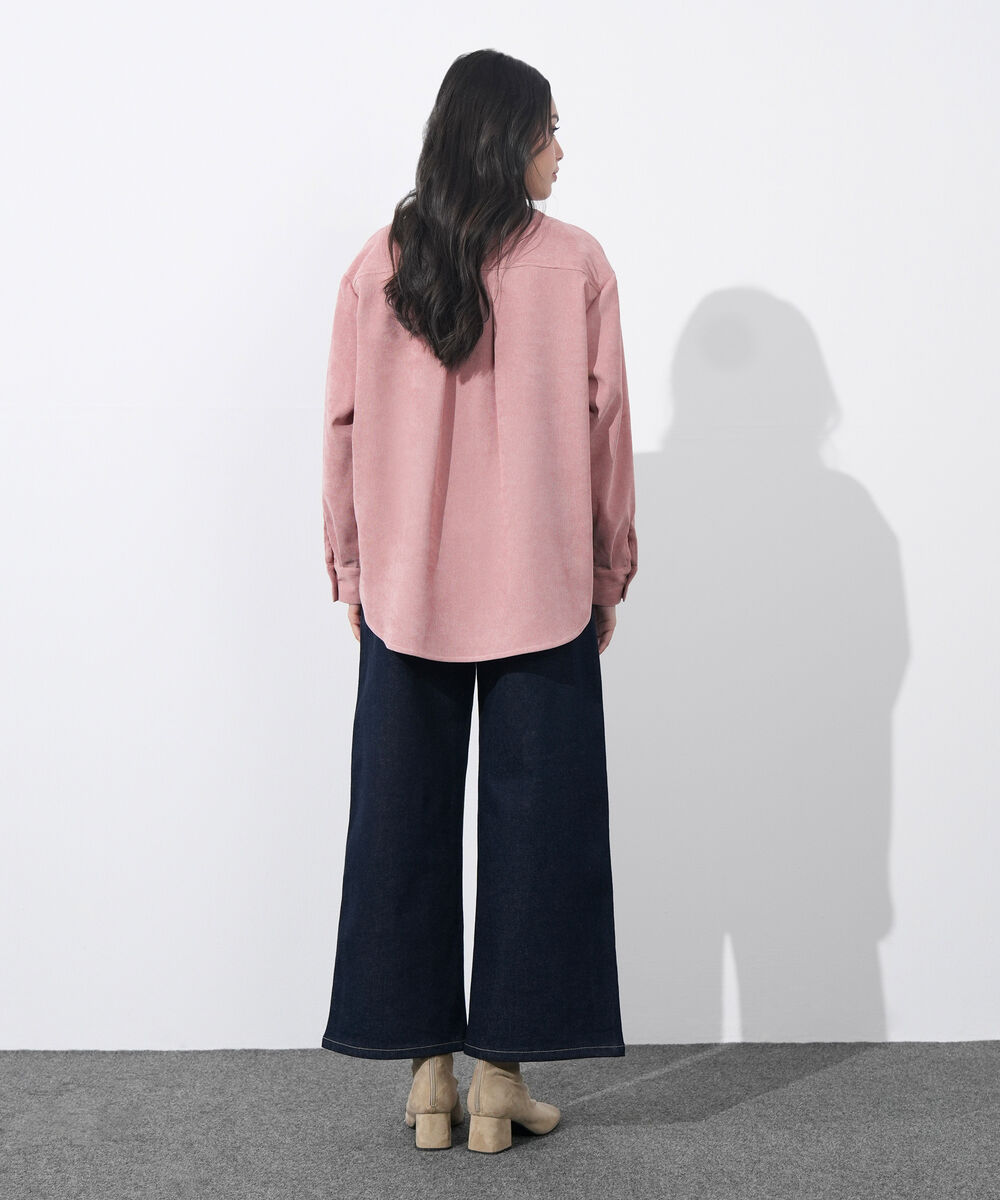 Women's Western Wear Olive Button Through Corduroy Shirt